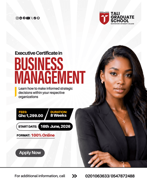 Executive Certificate in Business Management